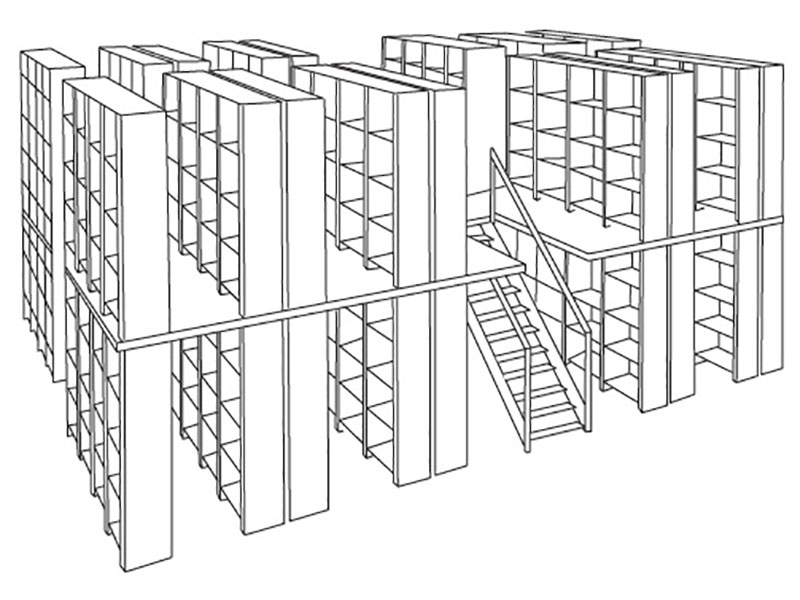 rafturi pentru depozitare tip mezanin